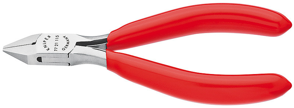 Кусачки боковые для электроники 115 мм, KNIPEX 7721115