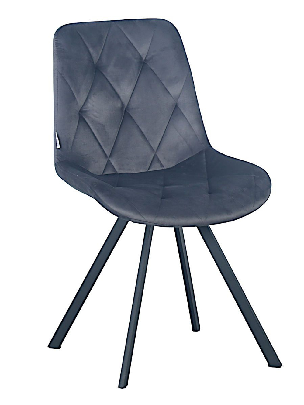 Стул LA ALTA GUSTAF 360 велюр антрацит, каркас черный