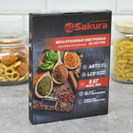 Весы кухонные электронные до 8кг "Специи" темное дерево