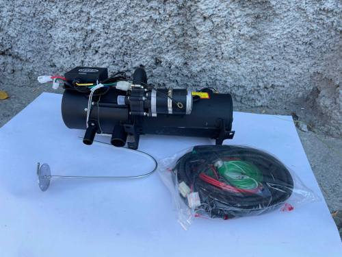 12V-12 / Подогреватель (12 вольт, 12 кВт) предпусковой двигателя, АТОМ, мокрый фен, Гидроник (Гарантия 14 дней) | (8.9, 49*25*26)