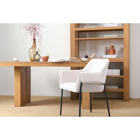 Стул aline, шенилл, молочный