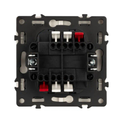 Механизм выключателя двухклавишный проходной SWT-NOBE-MKP2-SFPL-GD (230V, 10A) (Arlight, -) 054256