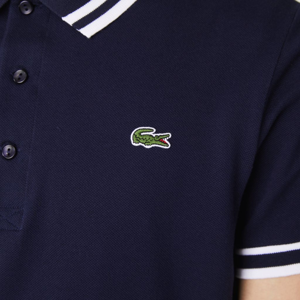 Теннисное поло Lacoste Men's SPORT Roland Garros Edition Piqu_ - navy blue/white/red