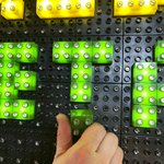 Светящийся конструктор на стену развивающая панель (56х56 см) Х4