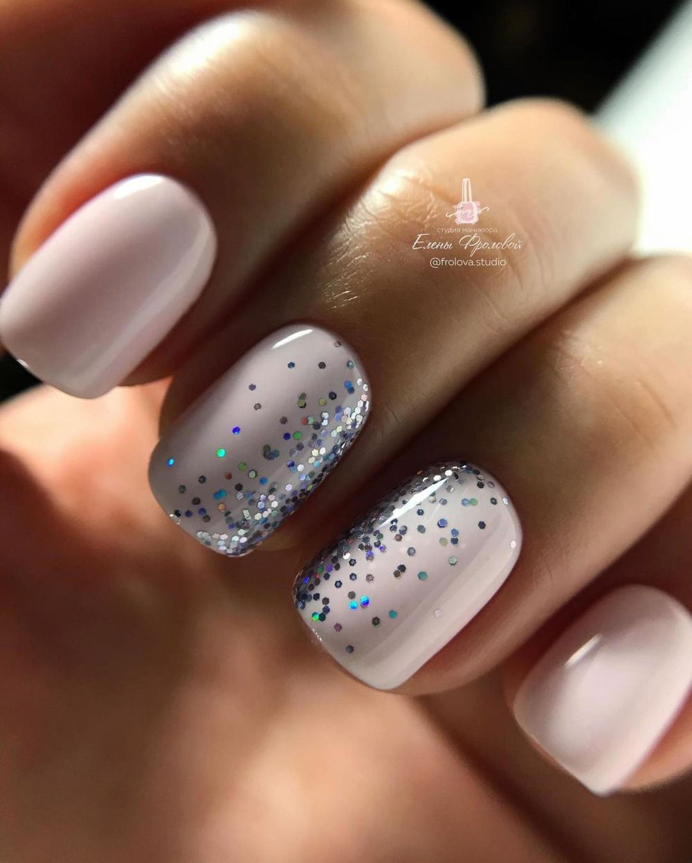 1247 Глиттер голографический "Магия блеска" 2 г розовый