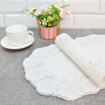 Салфетка подстановочная 30*45см MONICA TY3045-3A овал, белая (12шт/уп)