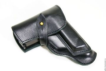 Кобура поясная ПМ закрытая штатная черная