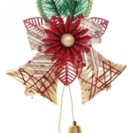 Украшение новогоднее «Звонкие колокольчики» 30*19 см, Золото