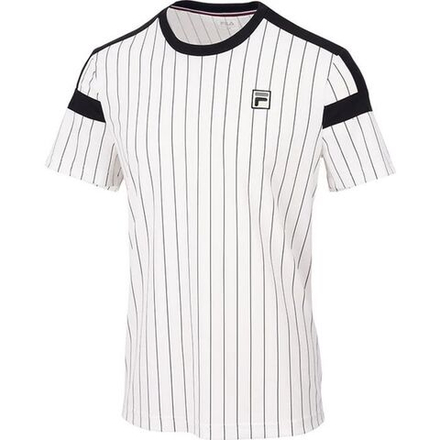 Мужская теннисная футболка Fila Jascha Stripes T-Shirt - белый