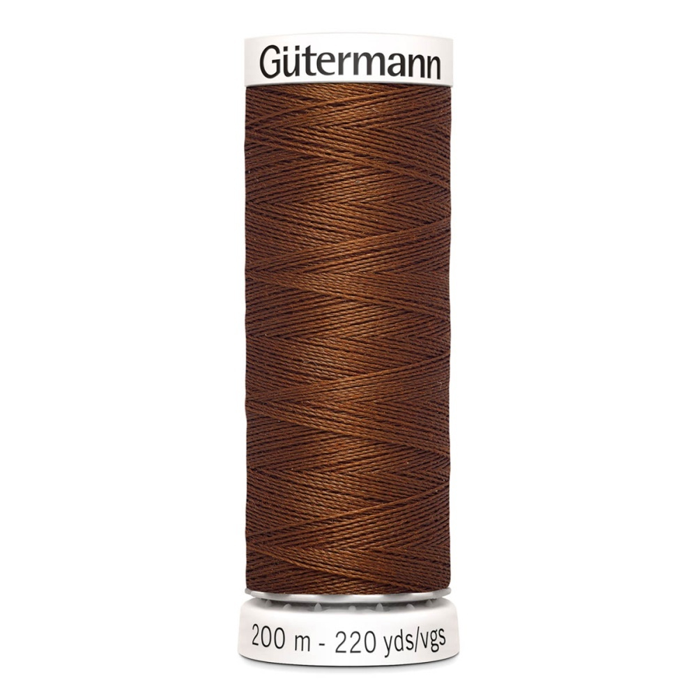 Нить Sew-All 200 м, Gutermann, 650 золотисто-каштановый