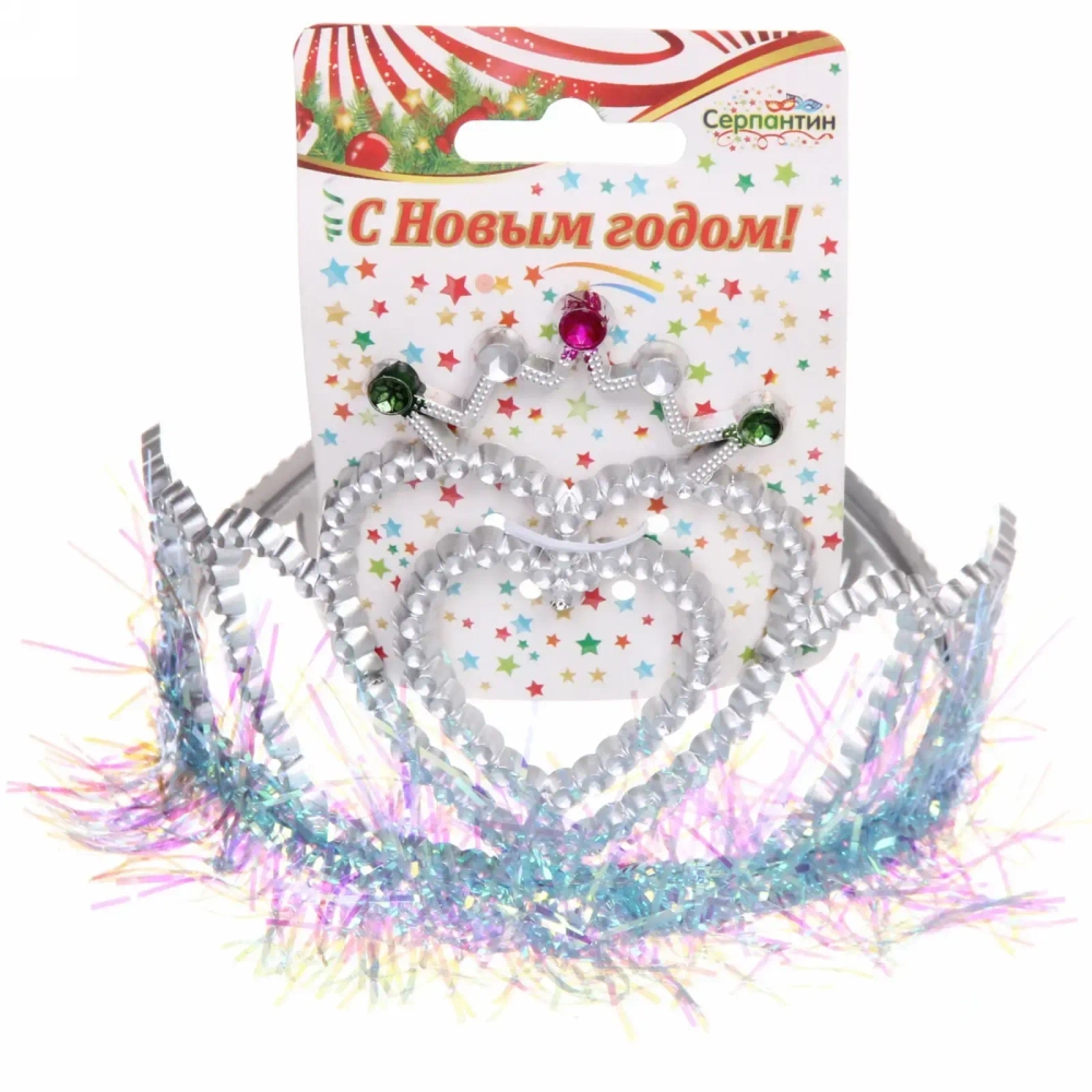 Корона карнавальная «Блеск», цвета в ассортименте