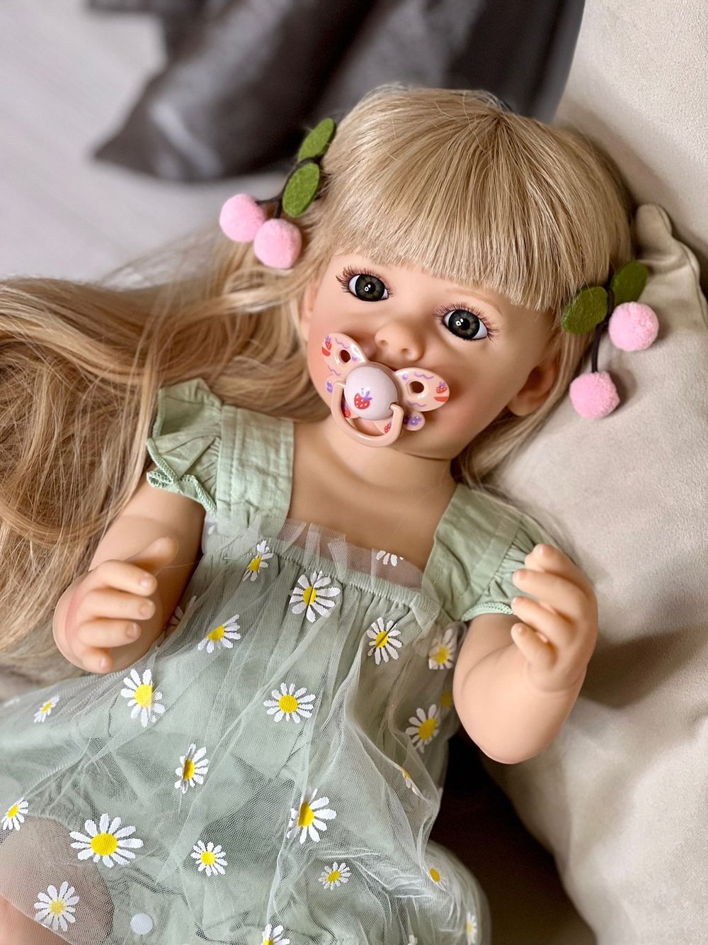 Кукла Реборн виниловая 55см в пакете (FA-105)