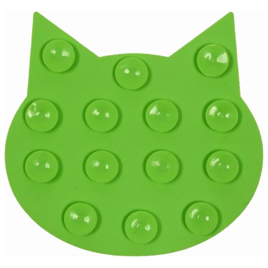 Mr.Kranch Лизательный коврик, для медленного поедания, силиконовый, зеленый, 12*12см