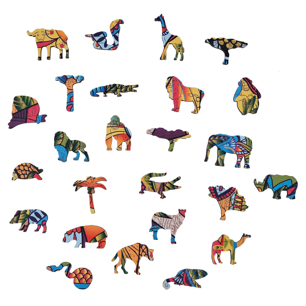 Деревянный пазл Wood Trick Великолепный Слон (36x28 см)