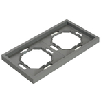 Рамка STEKKER, PFR00-5002-10 2-местная, серия Эмили, платиново-серый, soft touch 49963