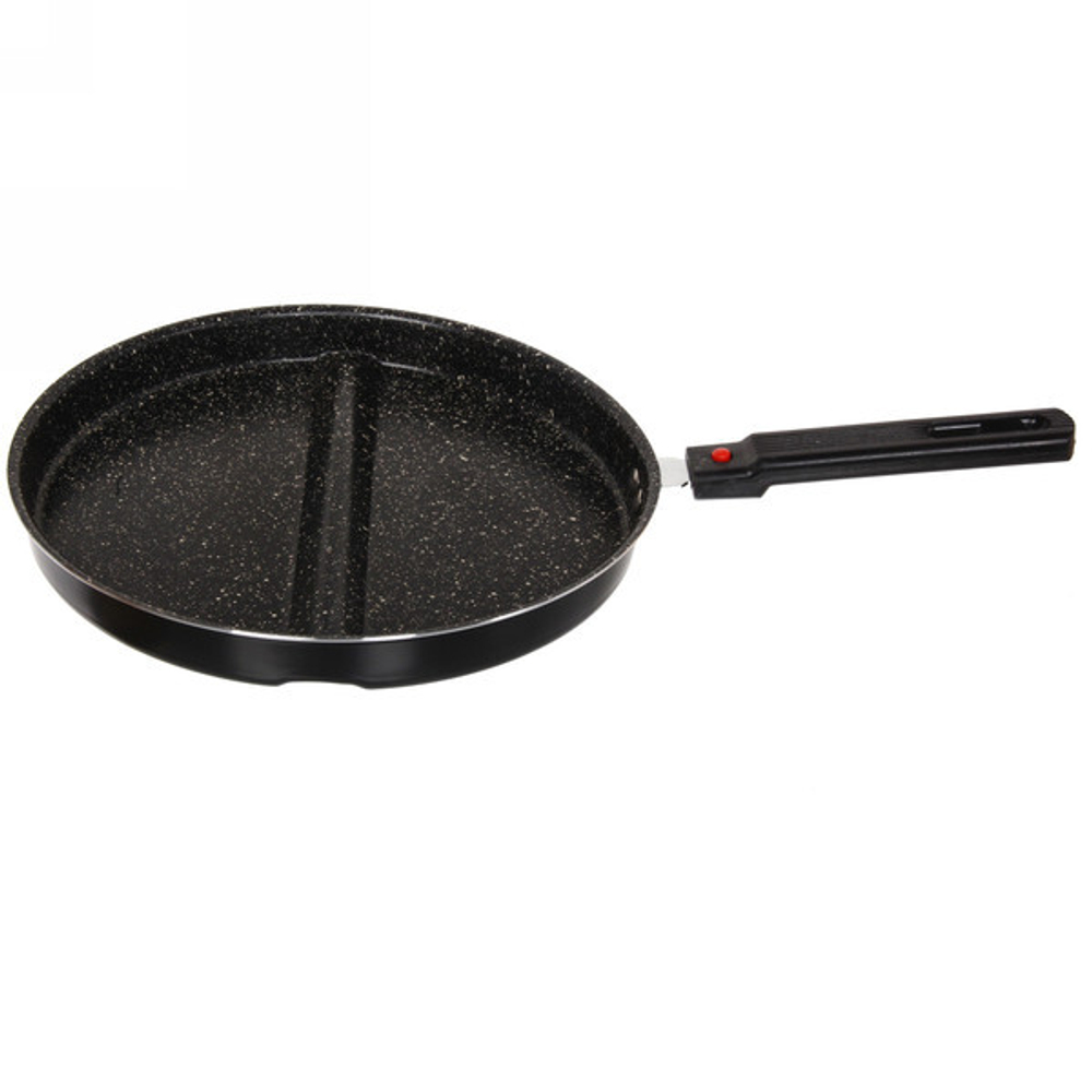 Сковорода «Мрамор» 26 см 2 секции, съемная ручка