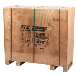 Компрессор пневматический 220В 4.0кВт 8атм. 500л/мин. ресивер-200л поршн. ремен. одноступенчатый GTE