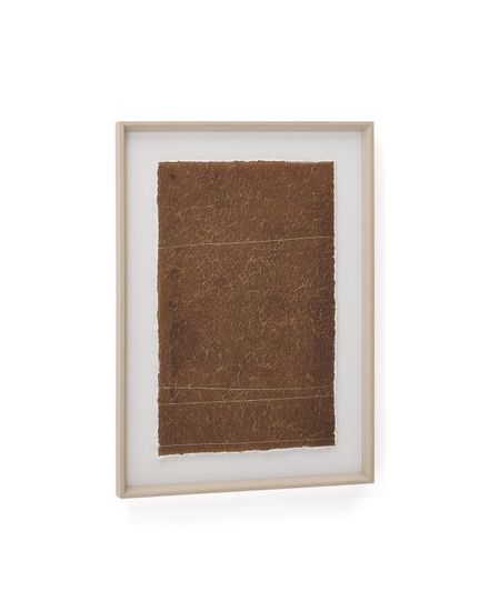 Картина Durkan бордового цвета на переработанной бумаге 50 x 70 см