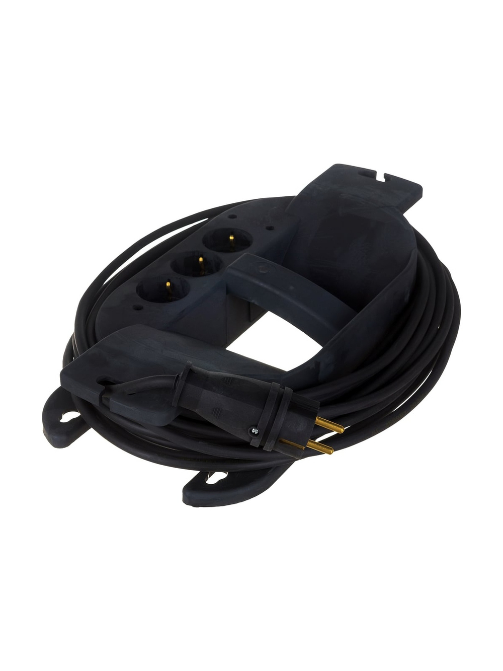 Удлинитель на каучуковой рамке Gigant Professional PEC-020 с/з КГ 3х1,5 3500Вт 3 розетки 10м 80050