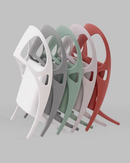 Стул складной Liara пластик нежно-фиолетовый