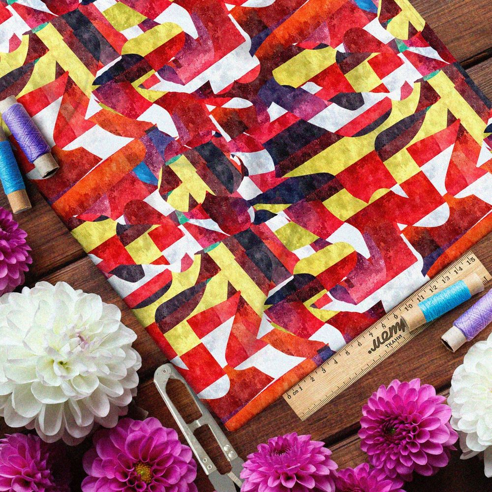 Ткань оксфорд 210 «весёлый париж» пабло пикассо