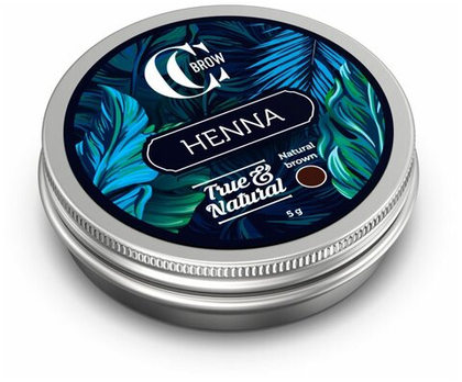 True&Natural Хна для окрашивания бровей и ресниц Henna 5 гр., Natural brown,