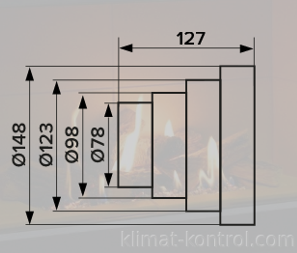 Соединитель центральный, универсальный для каналов D150/125/100/80 ПУ15.12.10.8 ERA