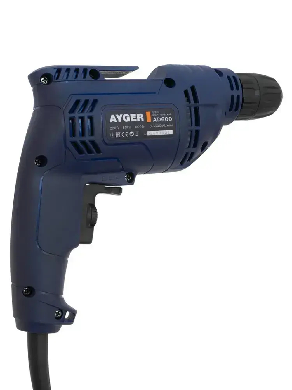 AYGER Дрель сетевая AD600