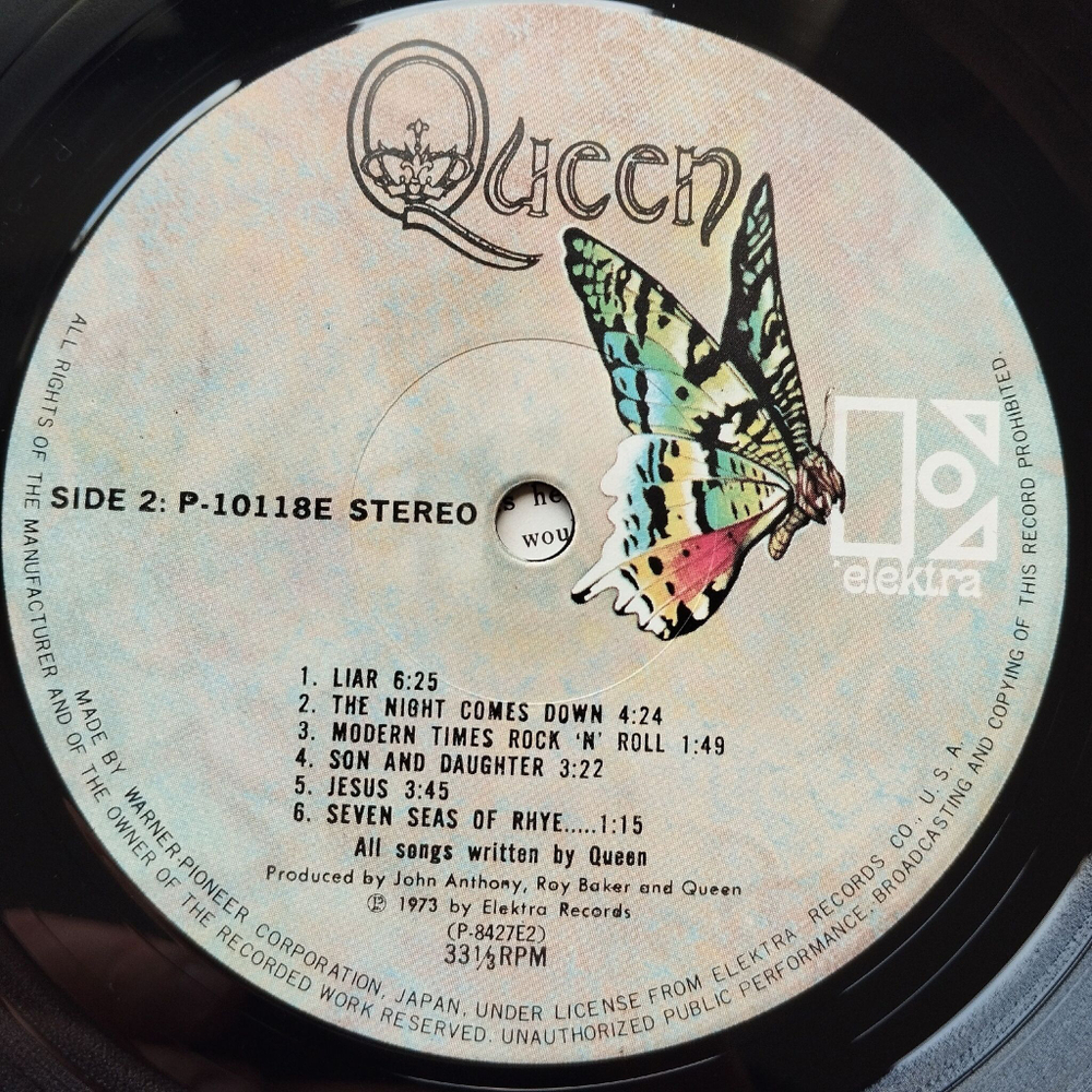 Винтажная виниловая пластинка LP Queen (Japan 1975) (No Obi) The Night Comes Down