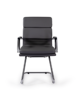 Кресло Кайман Трио СН-303 Софт, низкая спинка, полозья хром, экокожа Santorini