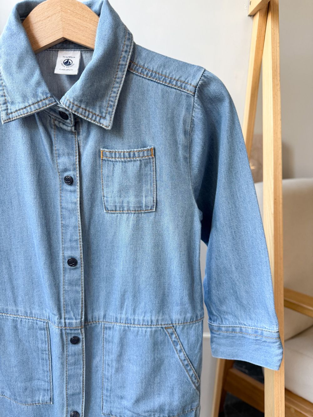 Хлопковый комбинезон Petit Bateau, 98