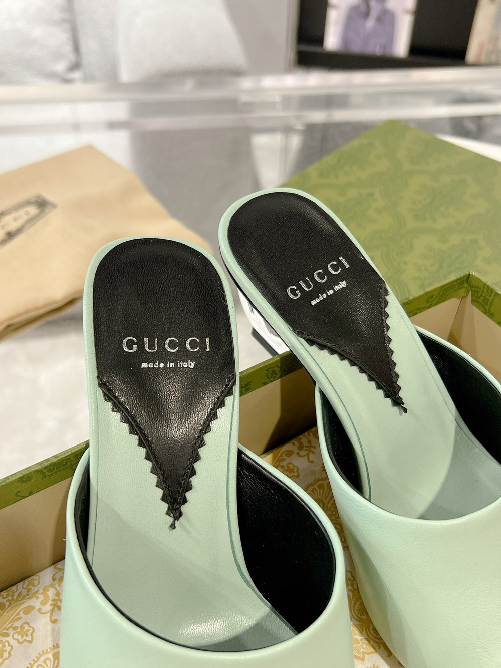 Gucci Interlocking G Heel Sandal 5.5 cm