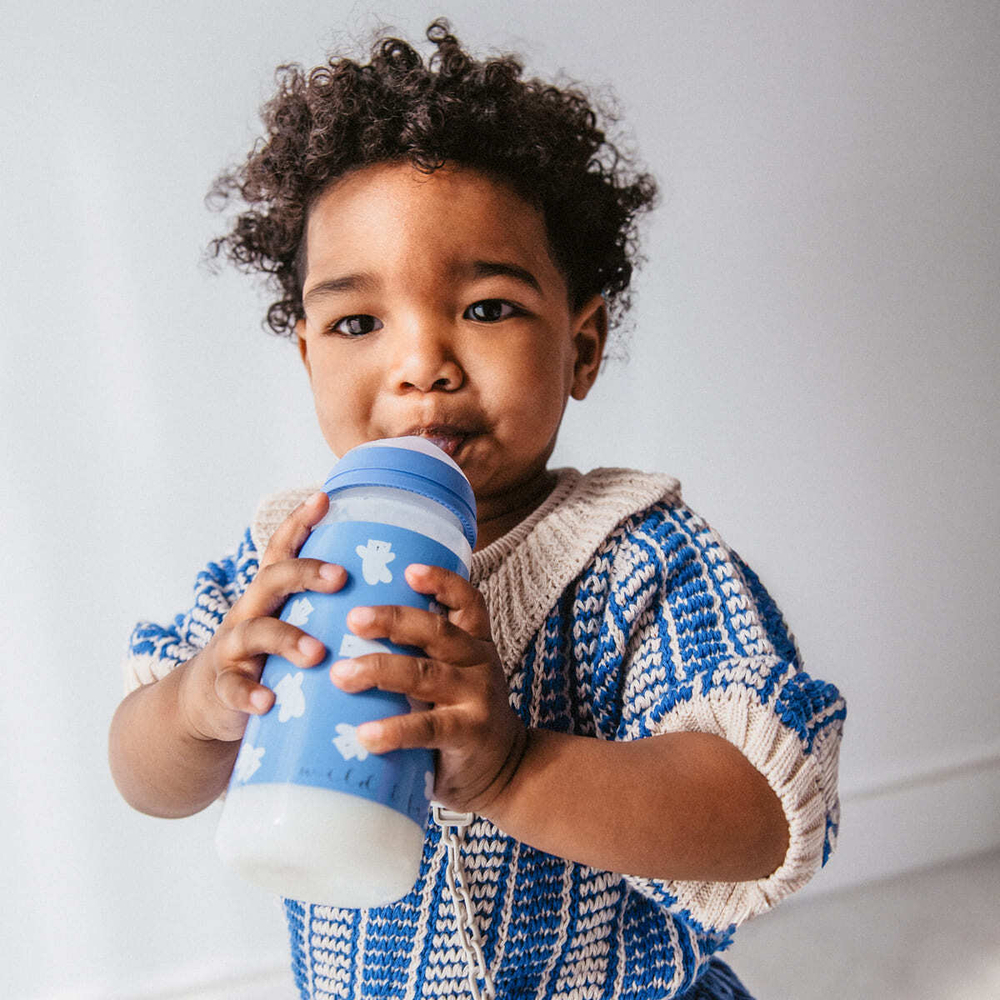 Бутылочка для кормления Suavinex Wild 360 мл синяя, 6 мес+