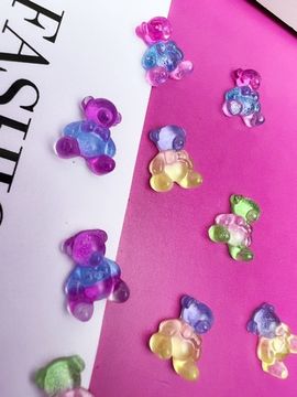 Объемный дизайн Crazy Shine Nails: Радужные мишки 10 шт