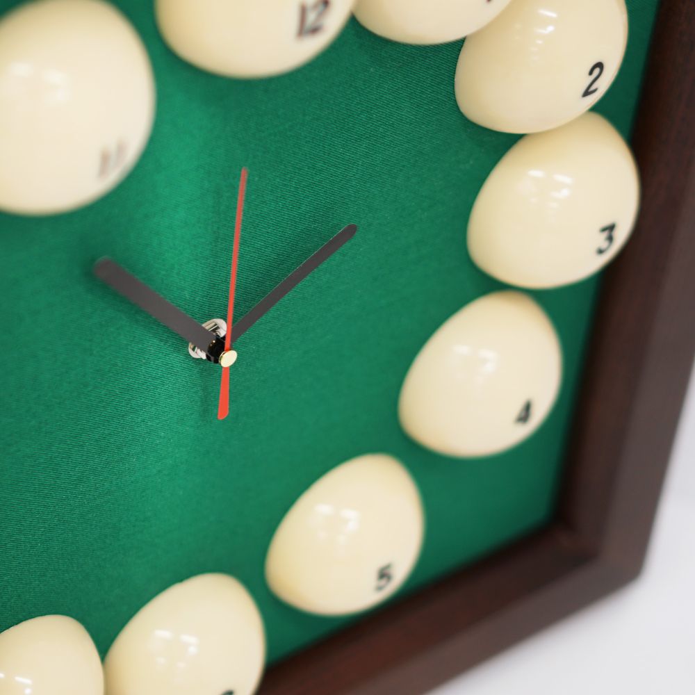 Часы Квадрат пирамида ясень/сукно (№3,Manchester 45 Yellow green ш1,98м)