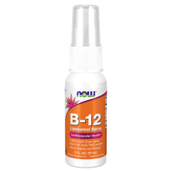 Now Foods B-12 1000 mcg Liposomal Spray 59 ml, Спрей Витамин B12