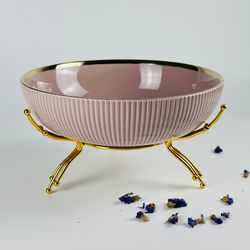 Lenardi 163-075 Фруктовница 25см на подставке MULTICOLOR в под.уп.(х8)Фарфор