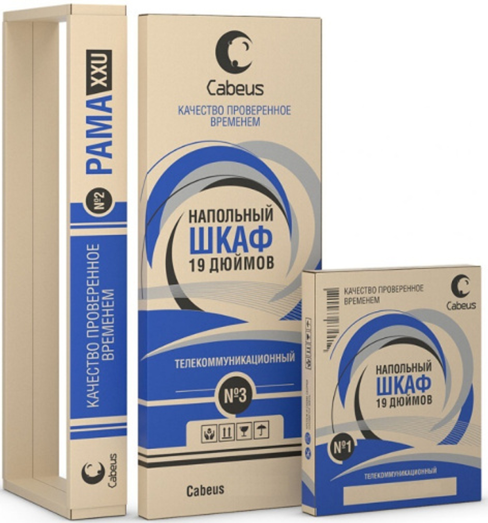 Шкаф напольный 19", 27U Cabeus ND-05C-27U60/100