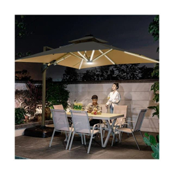 Дачный зонт с подсветкой led
