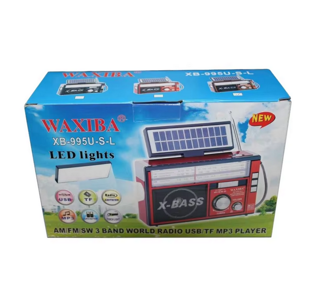 Радиоприемник с MP3 плеером+Solar panel Waxiba XB-995U-S-L
