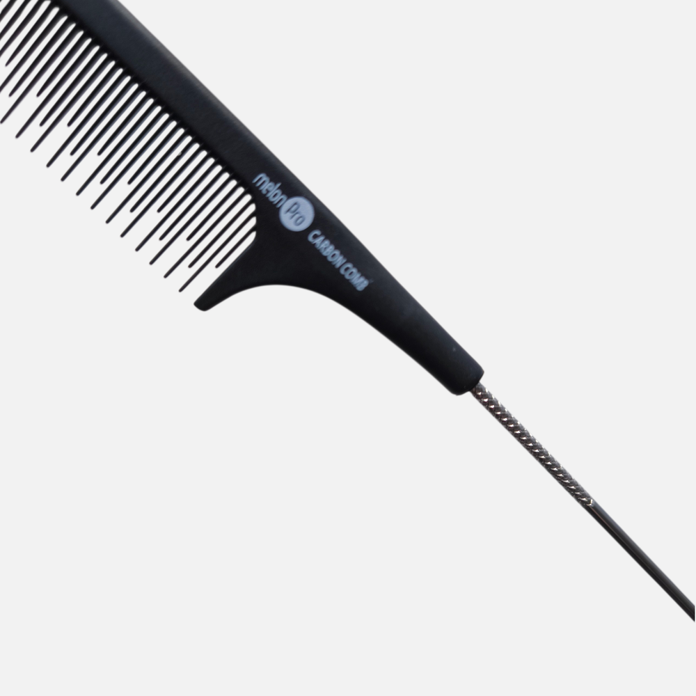 Карбоновая расческа-спица Melon для начеса и разделения прядей
