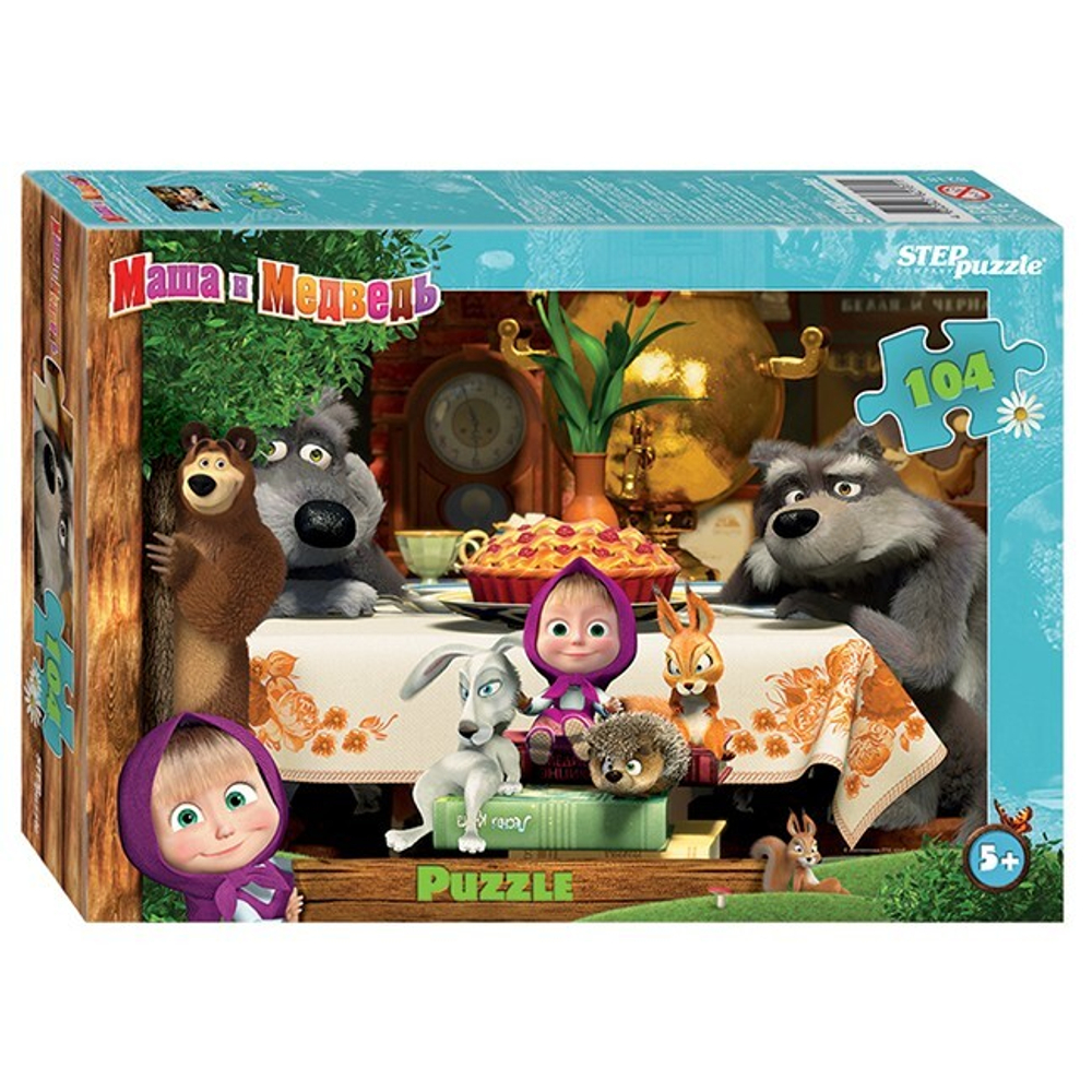 Пазл 104 Маша и Медведь - 2 82181 Степ /48/