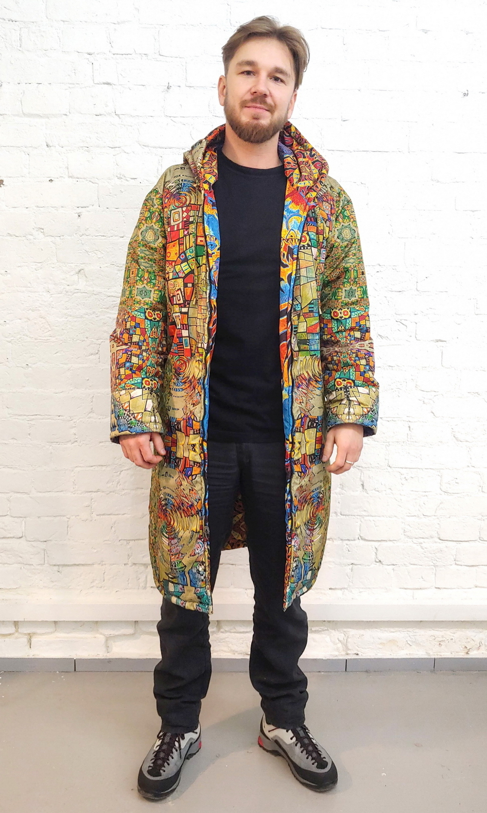 Двустороннее пальто-парка