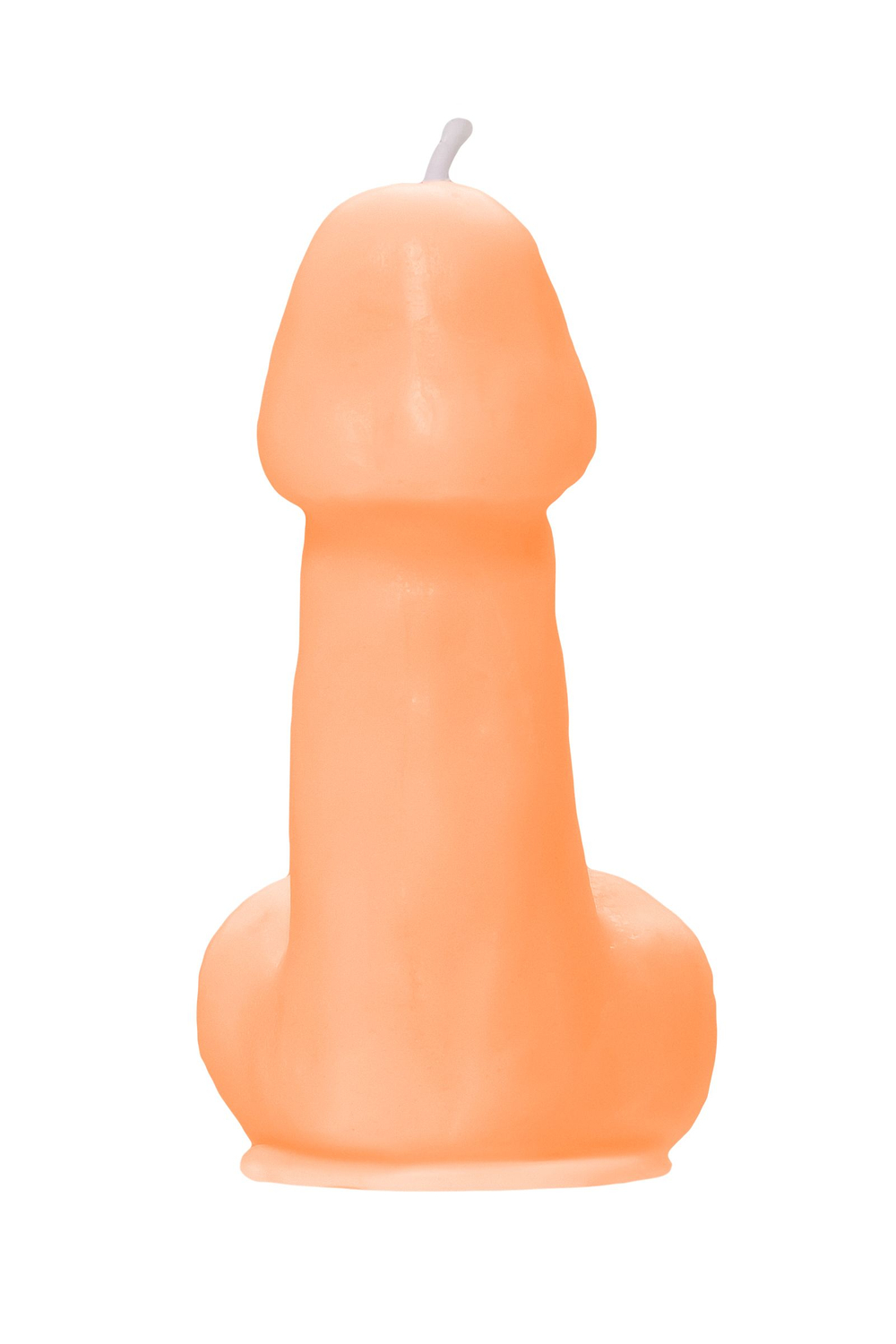 Оранжевая свеча в форме пениса - 47 гр. (Цвет: оранжевый)
