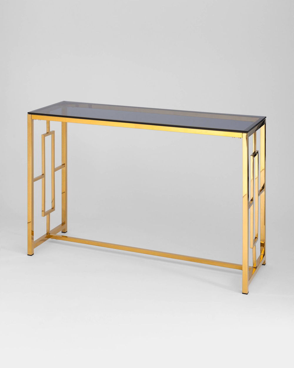 Консоль БРУКЛИН 120*40 золото стекло smoke