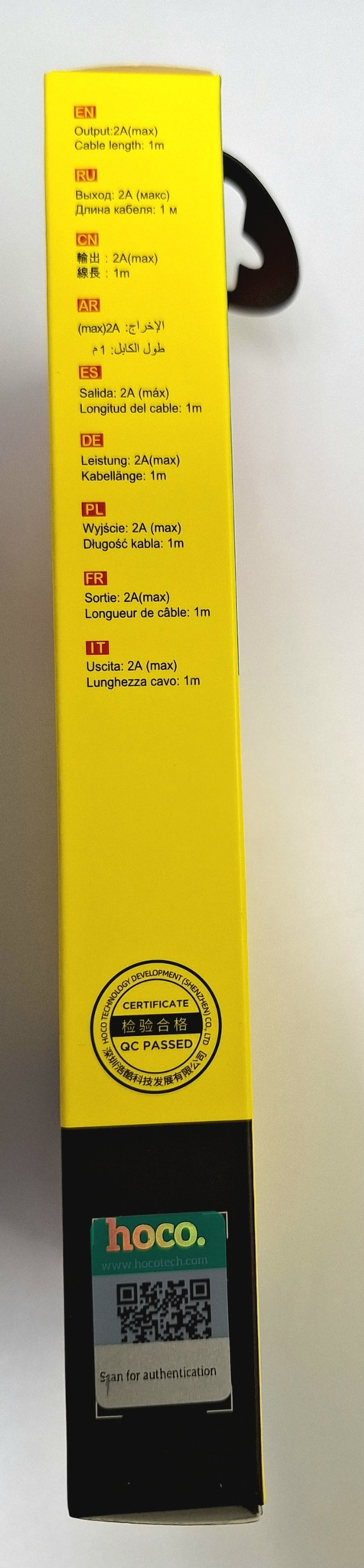 372_ Кабель USB - Lightning HOCO X60, 2A (черный) 1м (силиконовый, магнитный) ш/к 6931474744951
