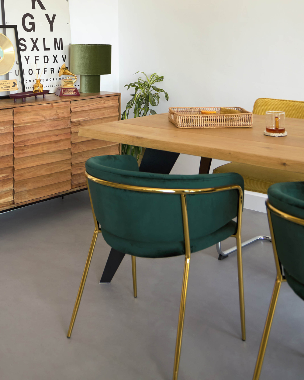 Стол Nack 180x100 черный, натуральный дуб