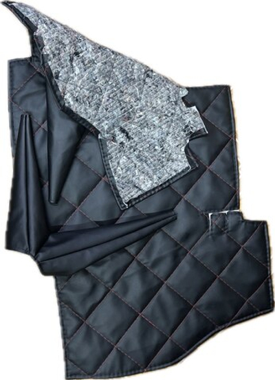 Коврик под рычаги КПП УАЗ 452, 3303 (красная нить ромб)