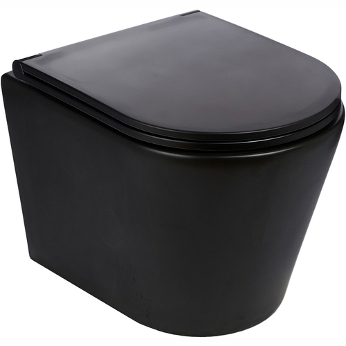 Унитаз WeltWasser Salzbach 043 MT-BL 10000010282 подвесной Черный матовый с сиденьем Микролифт