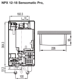 Проточный электрический водонагреватель Electrolux NPX 12-18 Sensomatic Pro